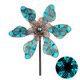 thumbnail image 1 of Molino Giratorio luminoso mariposa molino de viento hierro arte giratorio viento hilanderos decoración (azul), 1 of 9