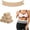 khaki, variant on 12Pcs Cotton Tummy Liners for Sweat Rash Skin Folds Plus Size Women Sweating Supplies, Khaki