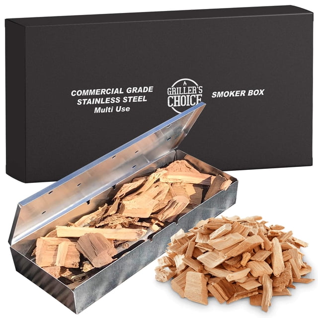 Caja de astillas de madera ahumada para barbacoa Grillers Choice