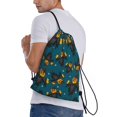 thumbnail image 3 of Drawstring Backpack - halloween pumpkins scarecrow Splash Proof Small Drawstring Gym Bag for Women Men, Cinch Sports String Bag Backpack for Travel Swimming Beach, 3 of 8