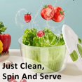 thumbnail image 3 of Ensalada Spinner, 5l Verduras Lavadora Secadora Escurridor Colador Con Tazón Y Colador, Multiusos Lechuga Spinner, Lavadora De Frutas, Pasta Y Papas Fritas Spinner, 3 of 5