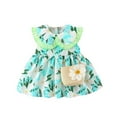 thumbnail image 1 of Robes de Princesse pour Filles Robes des Fêtes Robe pour Tout-Petits et Bébés Filles Robe Imprimée pour Bébé Robe Débardeur Sans Manches Mignonne Col Claudine Robe de Princesse + Sac Cadeau pour l'Halloween Noël, 1 of 2