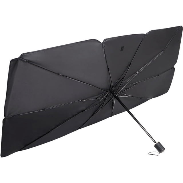Parasol para parabrisas delantero de coche, parasol con aislamiento térmico, parasol de titanio plateado para ventana de verano