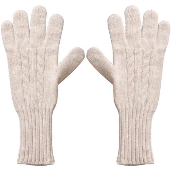 Jiibva Wool Knit Gloves Women Touchscreen Warm Gloves with Long Wrist Cuffs Windproof Cold Weather Gear
