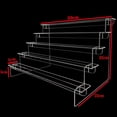 thumbnail image 1 of BUYISI Display Rack Storage Rack Acrylic Transparent Ladder Hand Made Model Small Toys Jewels Staircase Display Stand Desktop Decor five floors, 1 of 5