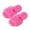 Hot Pink, variant on Women Extra Fluffy Long Faux Fur Open Toe Slide Slippers Solid Color Wide Strap Soft Flat Non Slip Sole Indoor Slides For Fall Winter Household Daily Rest Short Outdoor(Black,7.5-7.5)