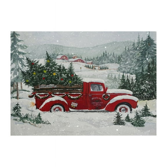 210 X 150Cm Photography Backdrop Christmas Red Truck Party Banner Children'S Family Photo Studio Photography Backdrops