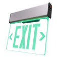 thumbnail image 4 of Nicor Lighting EXL2-10UNV-AL-CL-G-1 12.75 in. Edge Lit LED Emergency Exit Sign, Clear & Green, 4 of 4