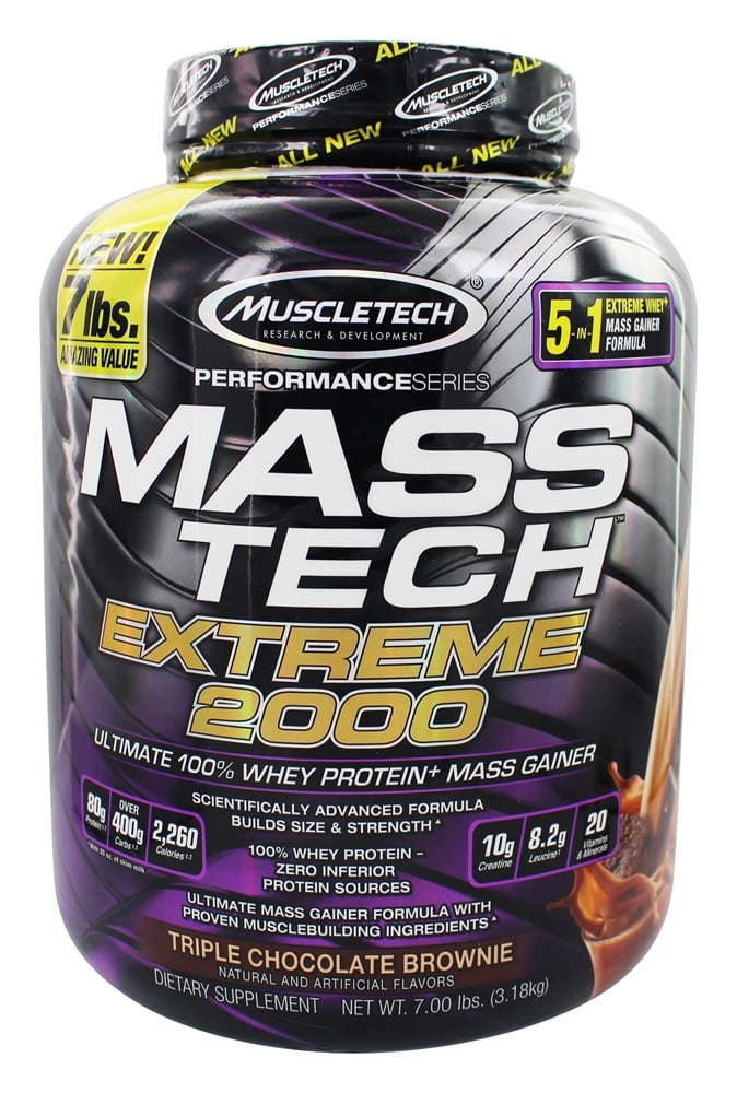 Muscletech Products Mass Tech Performance Series Extreme 2000 Powder