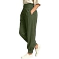thumbnail image 5 of Rrxhxhs Harem Pants for Women Plus Size Solid Color High Waist Double Button Loose Casual Joggers with Pockets, 5 of 9
