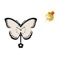 thumbnail image 1 of Reloj De Pared Acrílico Con Forma De Mariposa Y Estatua De Resina De Serpiente De Dibujos Animados, Centro De Mesa Decorativo Para Oficina, Comedor, Habitación Infantil, Dormitorio, Regalo De, 1 of 8