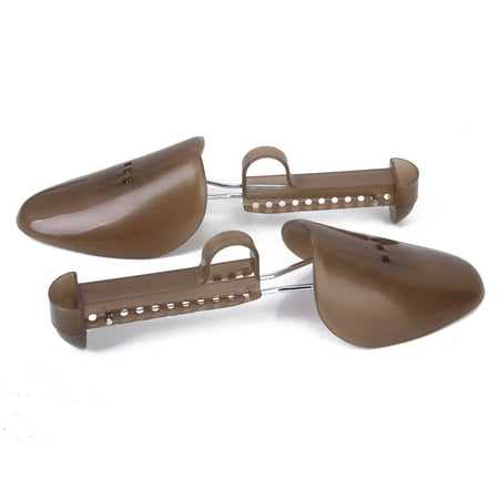 

2024 TOP! 1 Pair of Adjustable Plastic Shoe Trees for Men UK Size 6-13---Brown