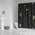 thumbnail image 3 of Gothic Shower Curtain Set - Dark Celestial Moon & Star Print, Mystical Cosmic Bath Decor, Waterproof Polyester 72"x84", Goth Aesthetic Gift, 3 of 5