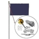 thumbnail image 4 of Flag Pole Parts Repair Kit 2'dia Truck Pulley Gold Ball Cleat Clip Halyard Rope, 4 of 4