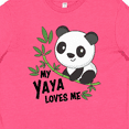 thumbnail image 4 of Inktastic My Yaya Loves Me- cute panda Youth T-Shirt, 4 of 5