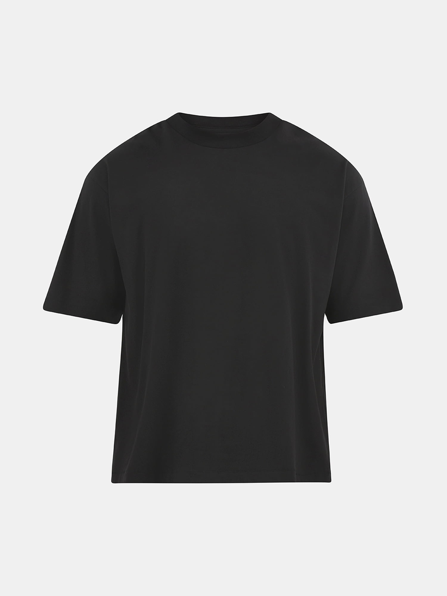 No Boundaries Cotton Oversized Cropped Tee with Short Sleeves, 2-Pack, Men's and Big Men's XS-5XL