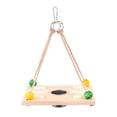 thumbnail image 1 of Wooden Parrots Feeding Cup Hanging Birds Food Container Parrot Standing Swing, 1 of 8