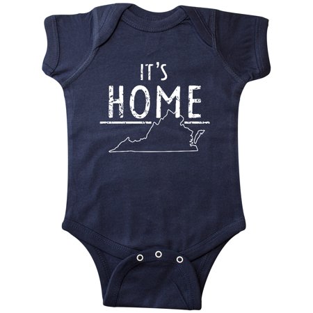 

Inktastic It s Home- State of Virginia Outline Distressed Text Gift Baby Boy or Baby Girl Bodysuit