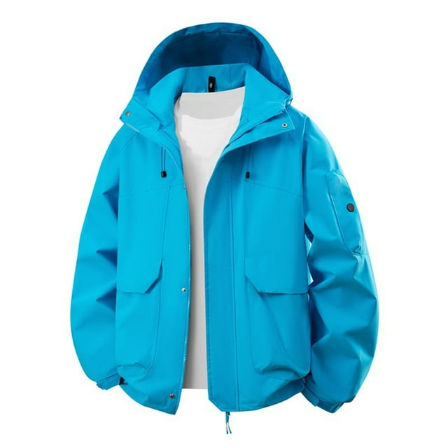 Veste Utilitaire de Sentier Unisexe Imperméable Coupe-Vent Capuche Ajustable Grande Taille Inclusive Randonnée Techwear Gorpcore Coquille d'Aventure