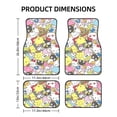 thumbnail image 2 of Hello Kitty(3) Car Floor Mats Universal SUV Front Rear Floor Foot Mats 4-Piece Full Set with Non-Slip Rubber Backing, 2 of 6