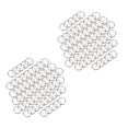 thumbnail image 1 of 120 Pcs 20mm Outside Dia Universal Split Key Rings Keychain Holders, 1 of 8