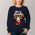 thumbnail image 6 of Women's Christmas Pattern Crew Neck Pullover Cozy Clothes Autumn Winter, 6 of 11