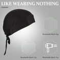 thumbnail image 5 of Phogary 6 Pack Do Rags Sweat Wicking Beanie Cooling Durags Skull Cap Motorcycle Head Wrap Bandana for Men Women, 5 of 6
