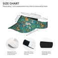 thumbnail image 3 of Yiaed Jungle Animals Print Sport Sun Visor Hats Adjustable Empty Top Baseball Cap Cotton Ball Caps for Women and Men, 3 of 5