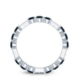 thumbnail image 3 of Rosec Jewels London Blue Topaz Eternity Wedding Band (AAA Quality) - Natural Blue Topaz Diamond Ring for Women - with Jewelry Box, 925 Sterling Silver, US 11.00, 3 of 9