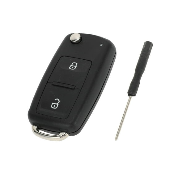 Unique Bargains Key Shell Case for Volkswagen Tiguan 2010-2013 for Volkswagen Passat CC 2009-2012 Keyless Entry Remote Key Fob Replacement Case 2 Buttons