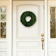 thumbnail image 2 of Boxwood Wreath Artificial Wreath for the Front Door by Pure Garden Home Decor UV Resistan, 2 of 8