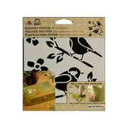 Plaid Enterprises PLA30607 6 X 6 In. Folkart Painting Stencil - Birds, Pack Of 3