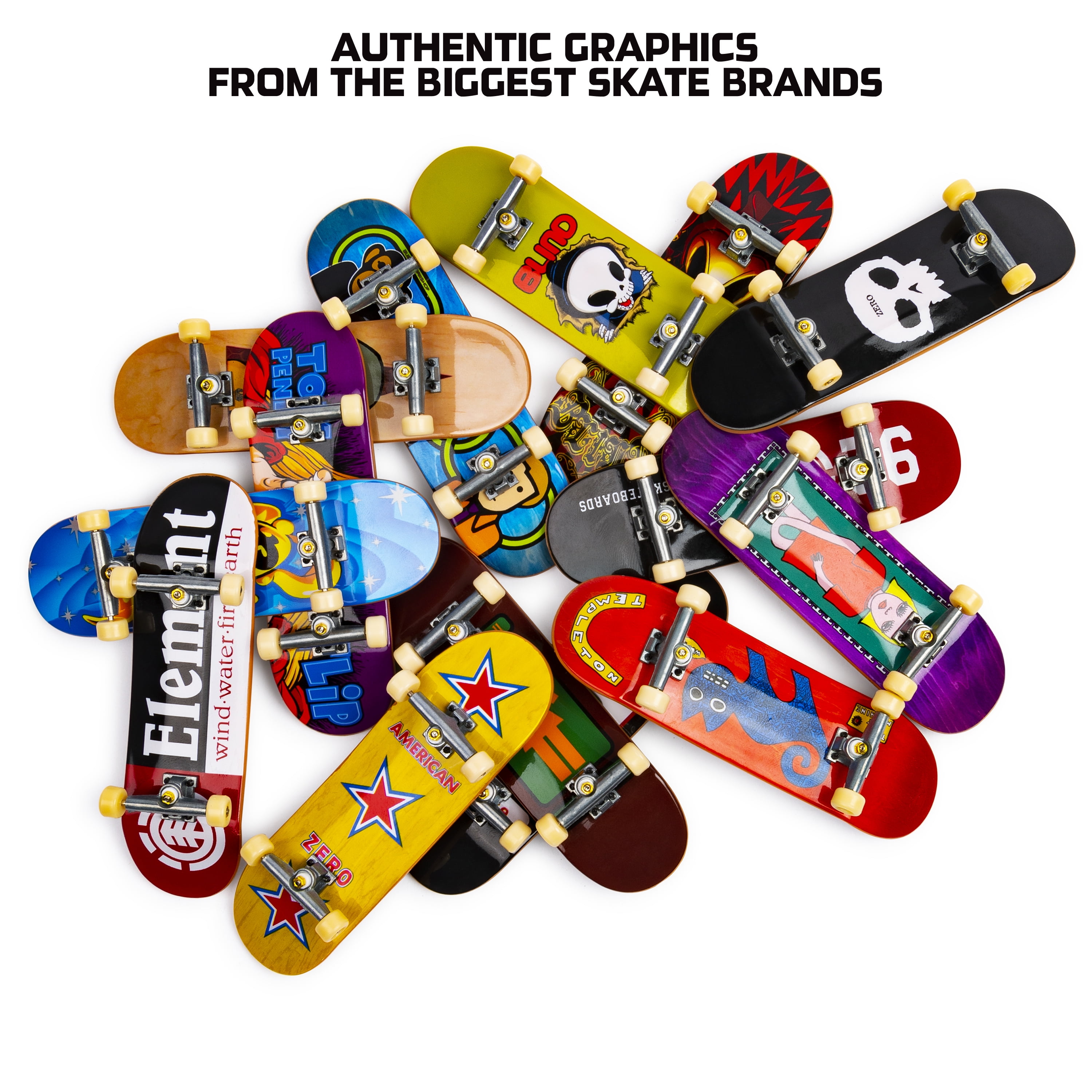 Tech Deck, 96mm Fingerboard Mini Skateboard with Authentic Designs, For Ages 6 and Up (Styles May Vary)