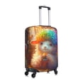 thumbnail image 6 of Salouo Rainbow Lamb Breakfast Pattern Travel Dust-proof Suitcase Cover, Softside Suitcase Protector Luggage Cover Protector for 18-32inch ,Not Included Suitcase, 6 of 8