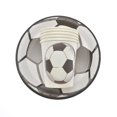 thumbnail image 4 of Juego de vajilla desechable con tema de fútbol, platos y servilletas, tazas, patrón de fútbol, fiesta de cumpleaños para niño, suministros decorativos para pastel de baby shower, 4 of 4