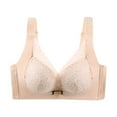 thumbnail image 2 of SHOPESSA Wireless Bra for Women Adjustable Push Up Lace Bralettes Double Strap Underwear on Clearanceon Clearance, 2 of 3