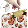 thumbnail image 4 of FMSHPON Halloween Watercolor Pumpkins Clipboard Hardboard Wood Nursing Clip Board and Pull for Standard A4 Letter 13x9 inches, 4 of 5