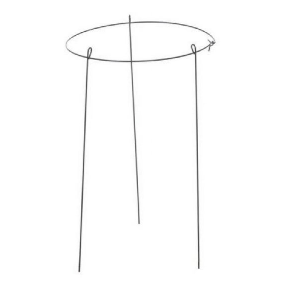 Panacea 89321GT 14" Wide x 24" Tall Single Ring Green Peony Hoop Plant Support - Quantity of 4