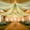 Green Ceiling Drapes + Lights String, variant on Ivory Ceiling Drapes with Lights String for Weddings, 6 Panels 5ftx10ft Sheer Tulle Backdrop Photo Background Drapes for Wedding Ceremony Birthday Party Arch Decoration