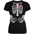 thumbnail image 1 of Halloween T-Shirt Doux Juniors Noirs avec Squelettes pour Bébé, 1 of 1