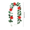 thumbnail image 3 of Guirnalda navideña iluminada, opción de enredadera de vegetación artificial con bayas, cuerda decorativa de luces navideñas, 200 cm de largo para chimenea, mesa, decoración del árbol, 3 of 6