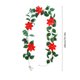 thumbnail image 3 of Guirnalda de Luces Led Navideñas de Ratán de 200 Cm, Multicolor, con Bayas Rojas y Follaje | Decoración Festiva | Decoración para Interiores y Exteriores, Repisas, Mesas y Árboles, 3 of 6