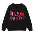 thumbnail image 4 of Valentines Day Baby Girl Outfit Crewneck Sweatshirt Lover Themed Letter Print Long Sleeve Pullover Toddler Hoodie for Boy 3-4 Years, 4 of 6