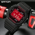 thumbnail image 3 of Sanda Men's Watches Sports Outdoor Waterproof Military Wrist Watch Date Multi Function Tactics LED Alarm Stopwatch, 3 of 6