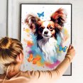 thumbnail image 4 of Papillon Dog Art - Watercolor Style Wall, Home or Apartment Decor - Sweet Poster Print Gift for Puppy Lovers, Dog Lovers, Women, Girls, Kids, Baby Room, Nursery, 4 of 5