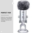 thumbnail image 6 of 2-Pack Plush Microphone Windshield Covers with Furry Foam Windscreens for Noise Reduction and Improved Clear Sound Quality, 6 of 6