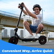 iScooter 500W Electric Scooter for Adults, Max 22Mph & 23Miles, 10 Pneumatic Tire, Foldable Commuting E-Scooter with APP Control, Black