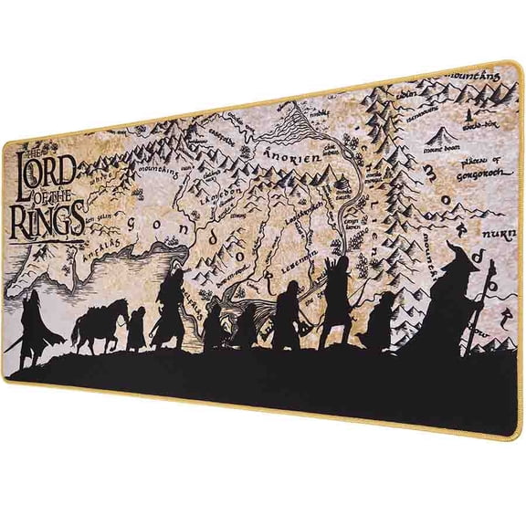 Subsonic - Lord of The Rings XXL Mouse Pad 35 x 15.7 in - Desk Pad with Non-Slip Base, Gaming Mouse Pad - Officially Licensed