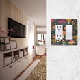 thumbnail image 5 of Yayeee Rocker Switch Wall Plate 1-Gang 4.6"x2.9" Home Decorative Outlet Cover, Orange Mushroom, 5 of 6
