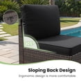 thumbnail image 5 of STARY 6 Pieces Outdoor Sectional Sofa with Wide Armrests, Patio Conversation Set, PE Rattan Furniture Set for Backyard, Black, 5 of 9